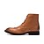 abordables Bottes Homme-Homme Chaussures Cuir Printemps / Automne / Hiver Talon Plat 20.32-25.4 cm / Bottes Mi-mollet Lacet Noir / Jaune