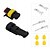 cheap Motorcycle &amp; ATV Parts-10 Kit 1.5mm Car Boat Motorcycle Bike Truck 2 Pin Way Waterproof Electrical Wire Connector Plug