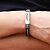 voordelige Herenarmbanden-Heren Lederen armbanden - Titanium Staal Armbanden Zwart Voor Bruiloft Feest Dagelijks