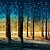 Недорогие Печать на холсте-Картины с LED подсветкой Пейзаж 2 панели С картинкой Декор стены Украшение дома