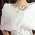cheap Wraps &amp; Shawls-Sleeveless Shrugs Cotton Wedding / Party Evening Wedding  Wraps / Fur Wraps With Pearl / Feathers / Fur / Scales