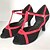 cheap Latin Shoes-Women&#039;s Dance Shoes Latin Shoes Ballroom Shoes Heel Customized Heel Customizable Black / Red / Yellow / Leather