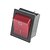 preiswerte Schalter-4-poligen Wippschalter Wippschalter mit roter Leuchtanzeige (2 Stück)