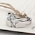 voordelige Ringen-Dames Voor Stel Zilver Statement Ring Ring Birthstones Geboortestenen Zilver Modieuze ringen Sieraden Voor Dagelijks