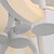 billiga Plafonder-Decorative Modern Acrylic Flush Mount LED Ceiling Lamp White Color