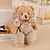 cheap Wedding Gifts-A Pair of Linen Stuffed Bear-Set of 2