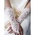 voordelige Handschoenen voor feesten-Tule Ellebooglengte Handschoen Bruidshandschoenen Met Strass Bruiloft / feesthandschoen