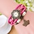 cheap Women&#039;s Watches-Wanbao Women&#039;s Vintage Weave Bracelet Watch