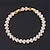abordables Vip Deal-instyle aaa de luxe + zircone cubique millésime Bracelet en or 18 carats plaqué platine bijoux de haute qualité 17cm 19cm