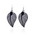 cheap Earrings-Women&#039;s Drop Earrings Vintage Style Leaf Ladies Earrings Jewelry Black For Party Daily Casual