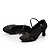 abordables Chaussures de bal, de danse moderne-Femme Chaussures Modernes Satin Talon Boucle Talon Personnalisé Personnalisables Chaussures de danse Noir / Marron