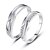 cheap Customized Apparel Accessories-Personalized Gift Simple 925 Sterling Silver Couples Rings