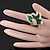 זול Fashion Ring-טבעת הצהרה זירקונה מעוקבת אֶשׁכּוֹל פוקסיה כחול ירוק זירקוניה מעוקבת יהלום מדומה סגסוגת מְעַדֵן נשים פאר / בגדי ריקוד נשים
