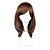 billige Halloween Wigs-Cosplay Cosplay Cosplay-parykker Dame 16 tommers Varmeresistent Fiber Brun Anime / Parykker