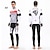 cheap Men&#039;s Clothing Sets-Kooplus Men&#039;s Long Sleeves Cycling Jacket with Pants - White Black Green Grey Bike Tights Jersey Clothing Suits, 3D Pad, Thermal / Warm,