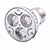 abordables Bombillas-ZDM® 1pc 3 W 330 lm E26 / E27 Focos LED 3 Cuentas LED LED de Alta Potencia Regulable Blanco Cálido / Blanco Fresco 220-240 V / Cañas