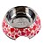 cheap Dog Bowls &amp; Feeders-Heart-shaped Pattern Stainless Steel Food Bowl for Pets Dogs