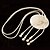 abordables Collares-Mujer Blanco Collar Collar Y Collar con perlas Flor Perla Legierung Plata Gargantillas Joyas Para Fiesta / Noche Diario