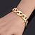 abordables Vip Deal-instyle millésime bacelet trapu bracelet en or 18 carats bijoux en platine plaqué pour les femmes des hommes de haute qualité