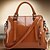 cheap Handbag &amp; Totes-Women&#039;s Bags Faux Leather Tote Zipper Handbags Office &amp; Career Black Fuchsia Blue Brown