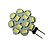 billige LED-lys med to stifter-1.5 W LED-spotlys 6000-6500 lm G4 12 LED Perler SMD 5630 Naturlig hvid 12 V
