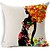 cheap Throw Pillows-3 pcs Cotton/Linen Pillow Cover, Novelty Modern/Contemporary