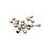 cheap Body Jewelry-10pcs MIX Rhinestone Crystal 316L Steel Tragus Ear Studs Barbell Bar Ring
