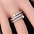 זול Fashion Ring-בגדי ריקוד נשים טבעת הצהרה לעטוף טבעת פלדת על חלד ציפוי זהב Circle Shape נשים חתונה Party תכשיטים מתכוונן