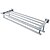 cheap Bath Accessories-Minimalist Mirror Polishing Stainless Steel Shelf with Towel Rack Towel Rack with Two Towel Bars, A2112