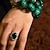 Χαμηλού Κόστους Μοδάτο Δαχτυλίδι-Δακτύλιος Δήλωσης Κρυστάλλινο Στρόγγυλα Σκούρο μπλε Ζιρκονίτης Cubic Zirconia Κράμα Δαχτυλίδι κοκτέιλ Πολυτέλεια Μοντέρνα Blinging / Γυναικεία