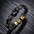 cheap Men&#039;s Bracelets-Men&#039;s Leather Bracelet - Leather Unique Design, Vintage, Punk Bracelet Black For Gift / Casual