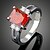 cheap Rings-Women&#039;s Statement Ring - Cubic Zirconia Luxury, Fashion One Size White / Red / Blue For Party