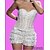 abordables Corsets et lingerie sculptante-Corsets Satin Blanche S M L