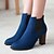 cheap Women&#039;s Boots-Women&#039;s Shoes Leatherette Spring Fall Winter Chunky Heel Booties/Ankle Boots With For Dress Black Red Blue Green