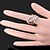 levne Fashion Ring-Vyzvánění Kubický zirkon Dláždit Barva obrazovky Zirkon Pozlacené Umělé diamanty dámy Neobvyklé Luxus / Dámské
