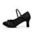 abordables Chaussures de bal, de danse moderne-Femme Chaussures Modernes Satin Talon Boucle Talon Personnalisé Personnalisables Chaussures de danse Noir / Marron