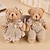 cheap Wedding Gifts-A Pair of Linen Stuffed Bear-Set of 2