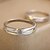 preiswerte Individuelle Bekleidung Zubehör-personalisiertes Geschenk, einfach 925 Sterling Silber Ringe Paare