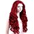 preiswerte Trendige synthetische Perücken-Synthetische Perücken Locken Stil Kappenlos Perücke Synthetische Haare 22 Zoll Damen Seitenteil Rot Perücke Lang