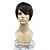 cheap Synthetic Trendy Wigs-Synthetic Wig Straight Style Capless Wig Black Synthetic Hair 8 inch Women&#039;s Black Wig Black Wig
