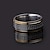 voordelige ringen-Bandring For Voor heren Feest Bruiloft Casual Titanium Staal Tweekleurig