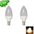 cheap Light Bulbs-DUXLITE E14 6 W 15 SMD 3022 540 LM Warm White C35 Candle Bulbs AC 85-265 V
