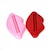 ieftine Set de accesorii pentru baie-buze stil dispozitiv de pasta de dinti tub storcator de extrudare - rosu + roz (2 piese pachet)