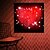 cheap Prints-E-HOME® Stretched LED Canvas Print Art Red Love Flash Effect LED Flashing Optical Fiber Print