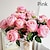 abordables Fleurs de mariage-roses de soie artificielle classique bouquet de mariée table de la maison des fleurs décoratives décoration de fête de mariage (plus de couleurs)