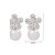 cheap Earrings-Ladies Trendy Jewelry Cute Snow Flower and Pearl Stud Earrings Elegant Flake Shape CZ Stud Earrings For Women