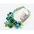 abordables Colliers-Noir Comme l&#039;image Fleur Arc-en-ciel Fuchsia Vert Bleu Gris Colliers Tendance Bijoux pour Soirée Irrégulier