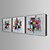 cheap Abstract Paintings-Oil Painting Modern Abstract Hand Painted Canvas with Stretched Frame Set of 3