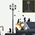 levne Samolepky na zeď-nástěnné nálepky na stěnu, karikatura populární svítící kontrolka kočky pvc samolepky na zeď
