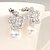 cheap Earrings-Ladies Trendy Jewelry Cute Snow Flower and Pearl Stud Earrings Elegant Flake Shape CZ Stud Earrings For Women